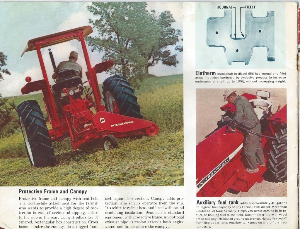 International Farmall 656 Tractor Brochure Technical Ih Talk Red